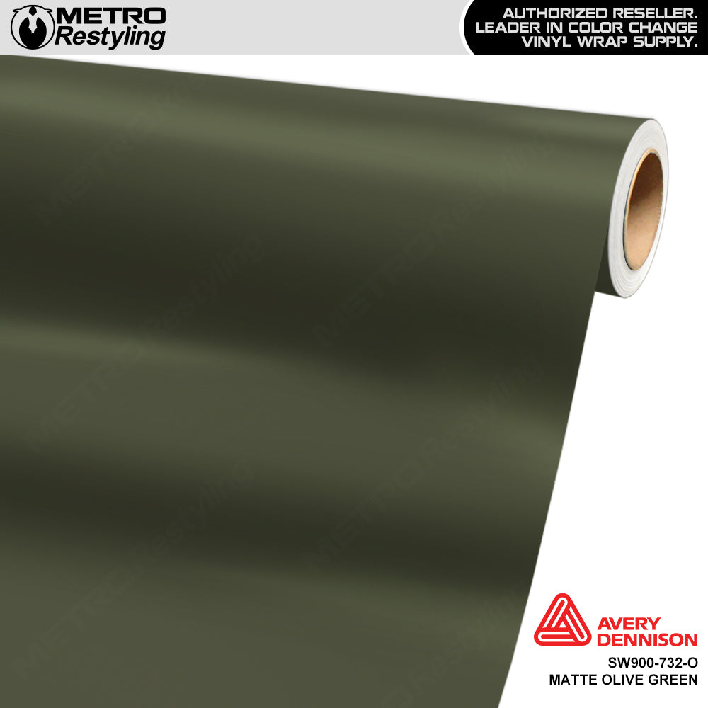 Avery Dennison SW900 Matte Olive Green Vinyl Wrap 