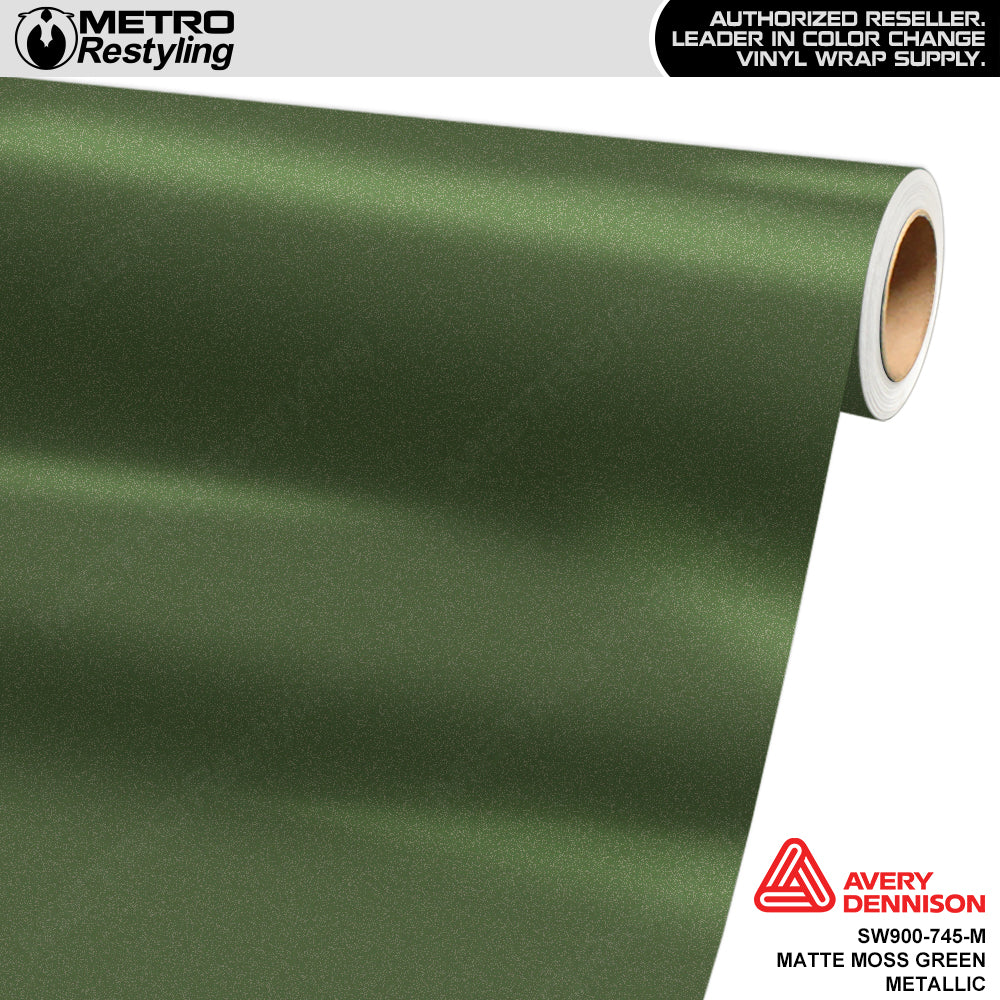 Avery Dennison SW900 Matte Moss Green Metallic Vinyl Wrap