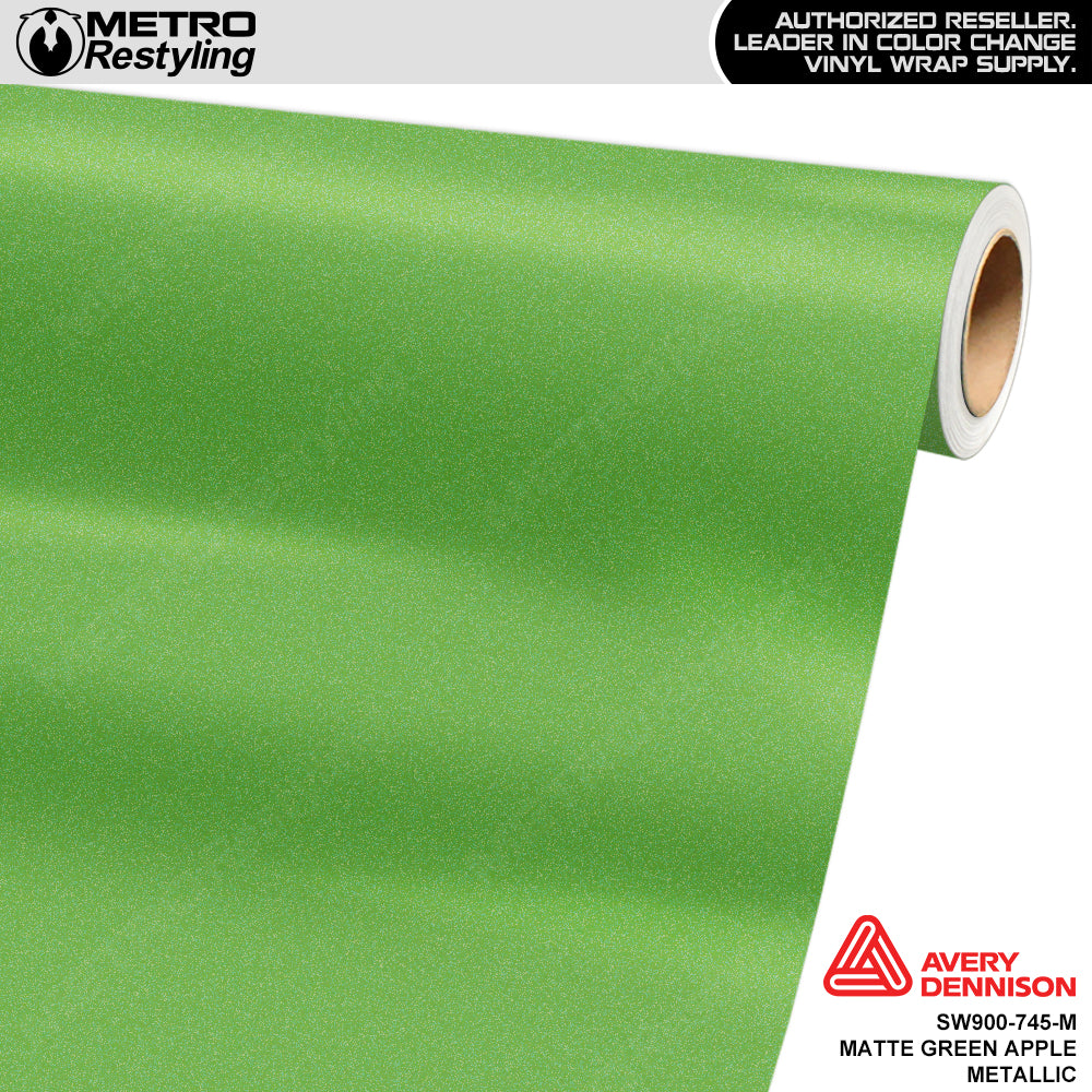 Avery Dennison SW900 Matte Green Apple Metallic Vinyl Wrap