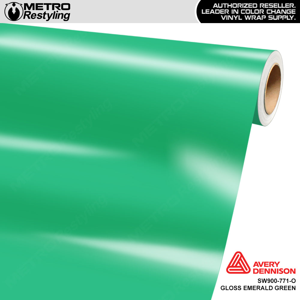 Avery Dennison SW900 Gloss Emerald Green Vinyl Wrap
