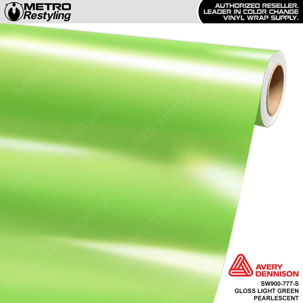 Avery Dennison SW900 Gloss Light Green Pearlescent Vinyl Wrap 