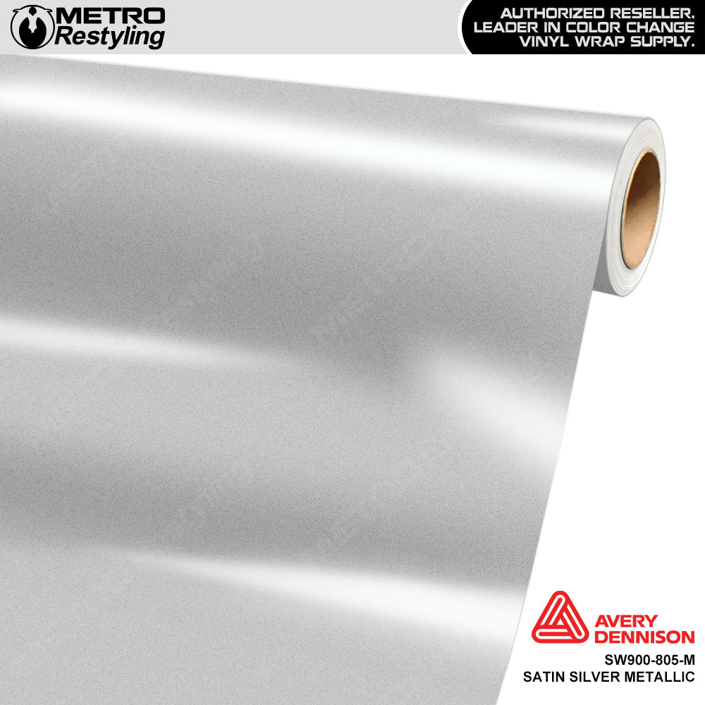 Avery Dennison SW900 Satin Silver Metallic Vinyl Wrap