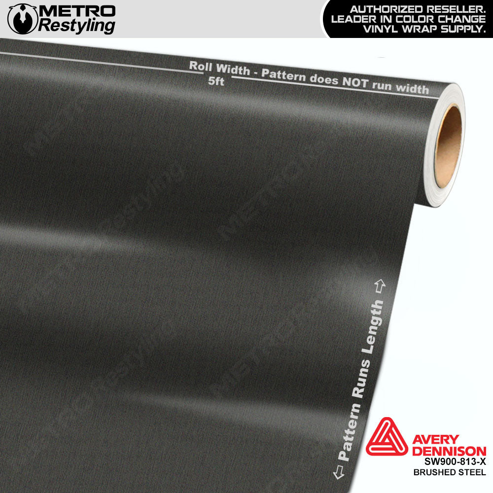Avery Dennison SW900 Brushed Steel Metallic Vinyl Wrap