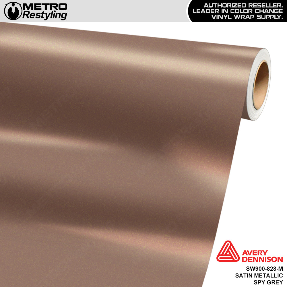 Avery Dennison SW900 Satin Metallic Spy Grey Vinyl Wrap | SW900-828-M