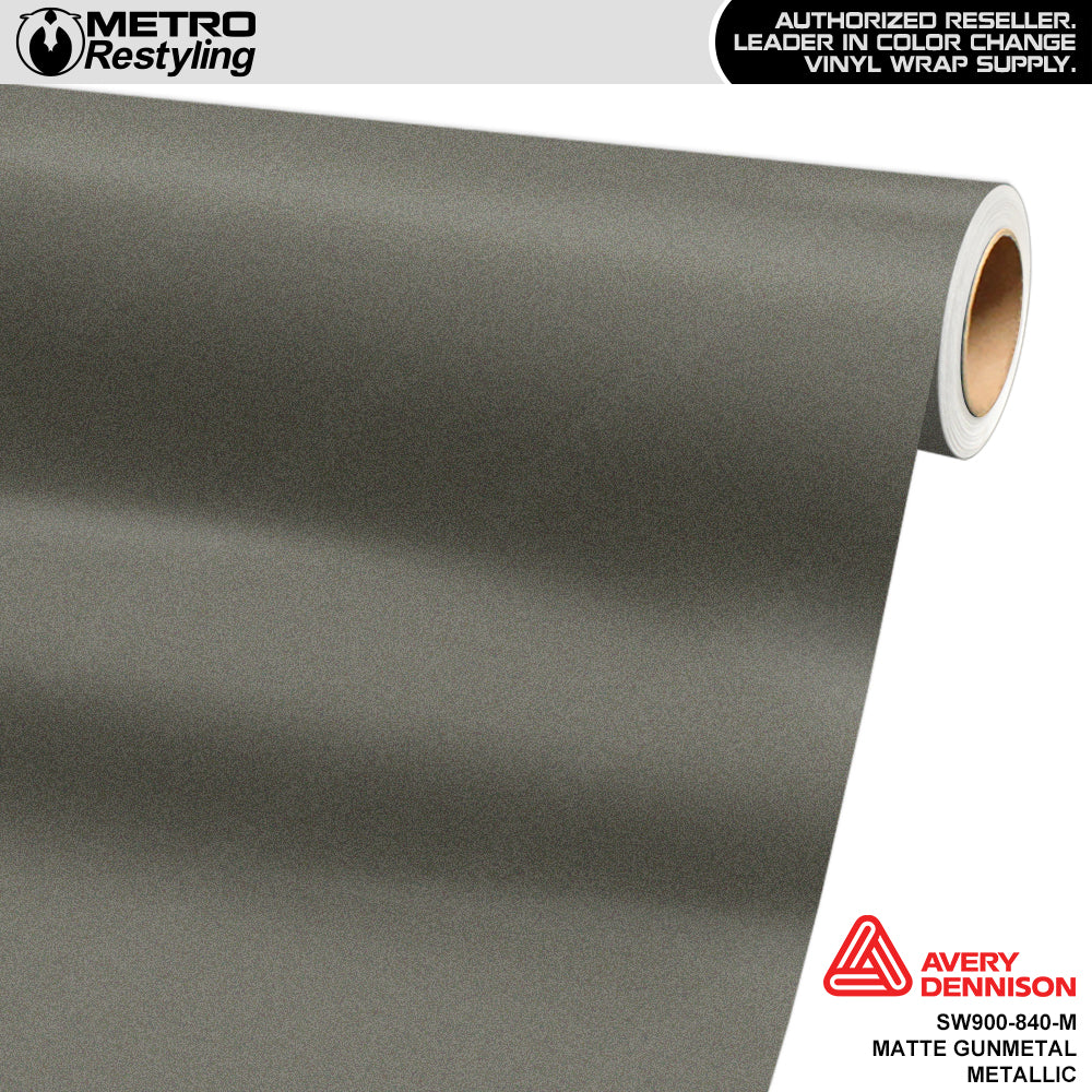 Avery Dennison SW900 Matte Gunmetal Metallic Vinyl Wrap