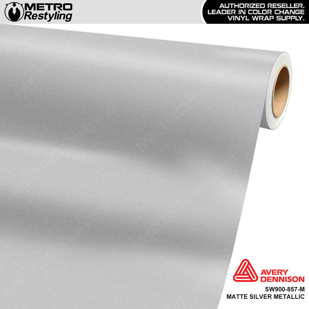Avery Dennison SW900 Matte Silver Metallic Vinyl Wrap