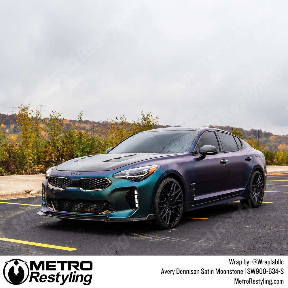 Satin Moonstone Kia stinger GT2 Vinyl Wrap