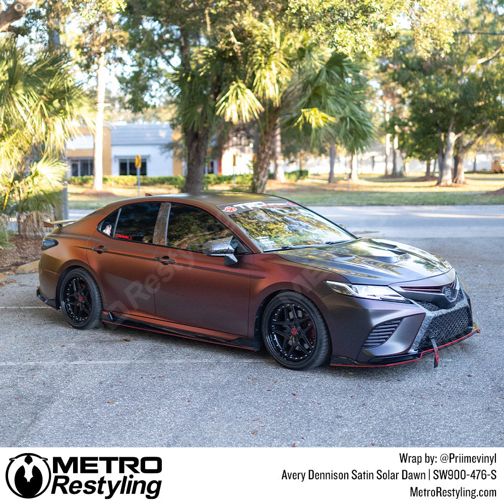Satin Solar Dawn Toyota Camry TRD Vinyl Wrap