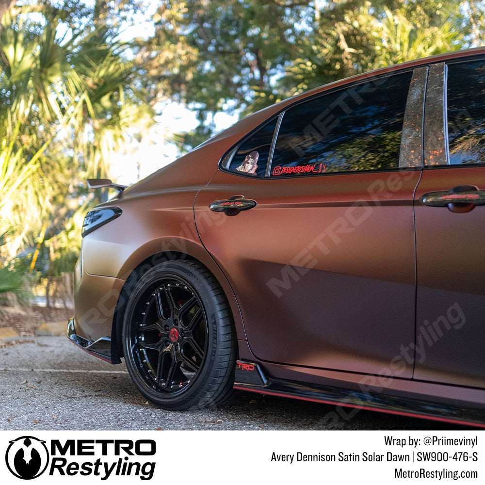 Satin Solar Dawn Toyota Camry TRD Vinyl Wrap