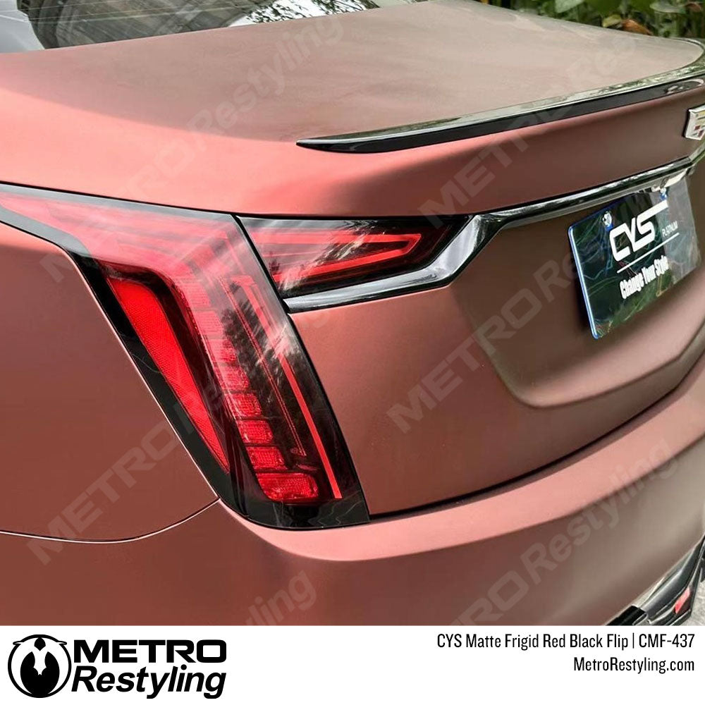 red black vinyl wrap