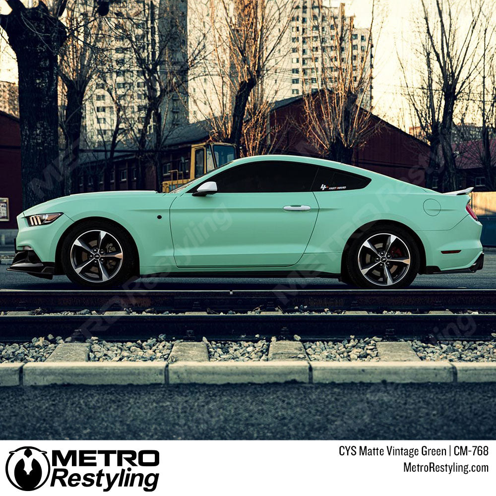 vintage green mustang vinyl