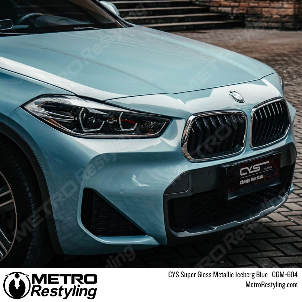 blue bmw wrap
