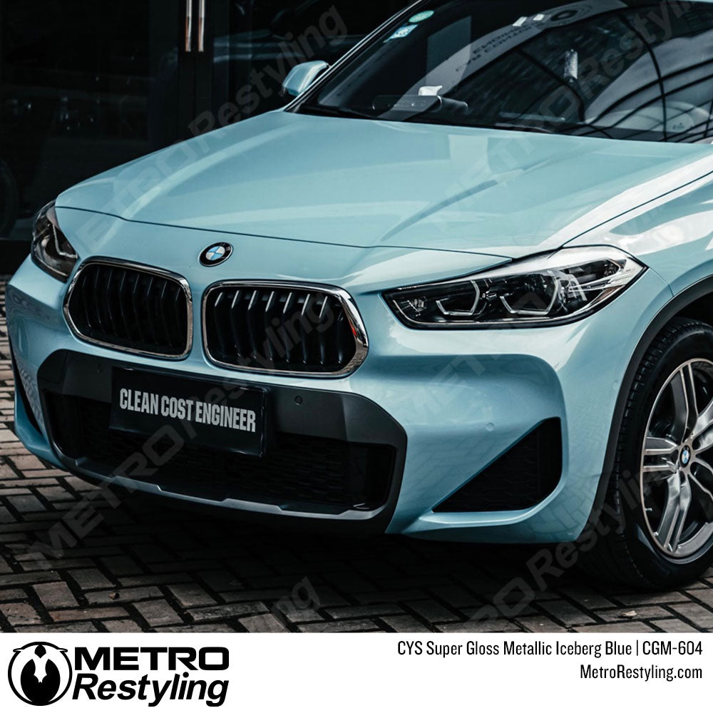 CYS Super Gloss Metallic Iceberg Blue Vinyl Wrap | CGM-604