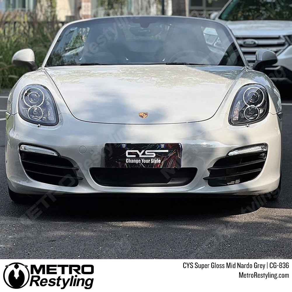 CYS Super Gloss Mid Nardo Grey Vinyl Wrap | CG-836