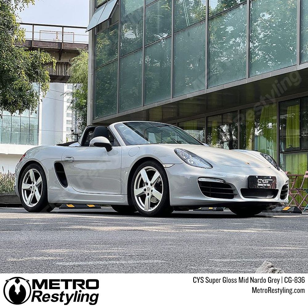 CYS Super Gloss Mid Nardo Grey Vinyl Wrap | CG-836