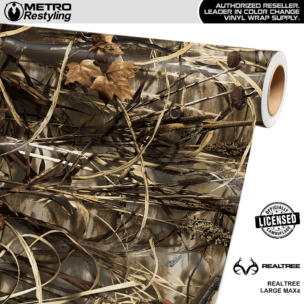Realtree Large MAX4 Camouflage Vinyl Wrap Film