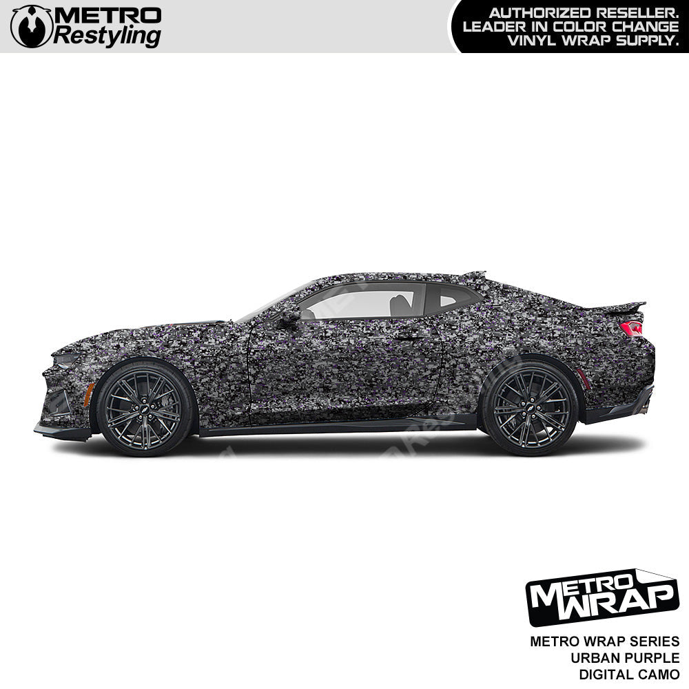 Metro Wrap Digital Urban Purple Camo Car Wrap