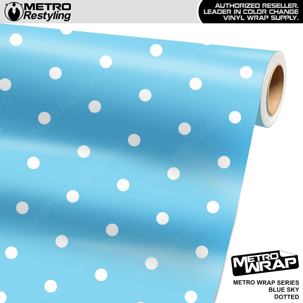 Metro Wrap Dotted Blue Sky Vinyl Film