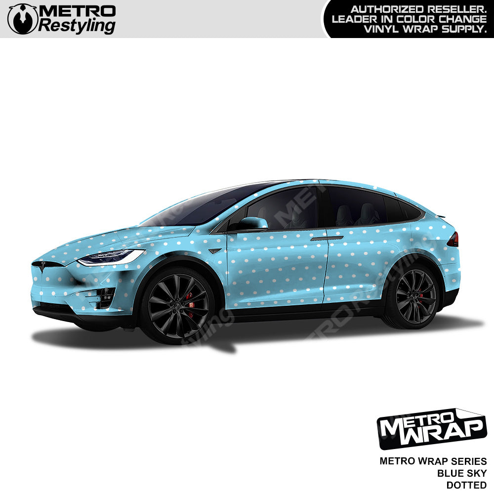 Metro Wrap Dotted Blue Sky Car Wrap
