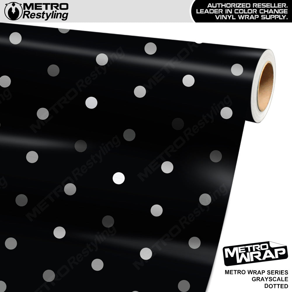 Metro Wrap Dotted Grayscale Vinyl Film