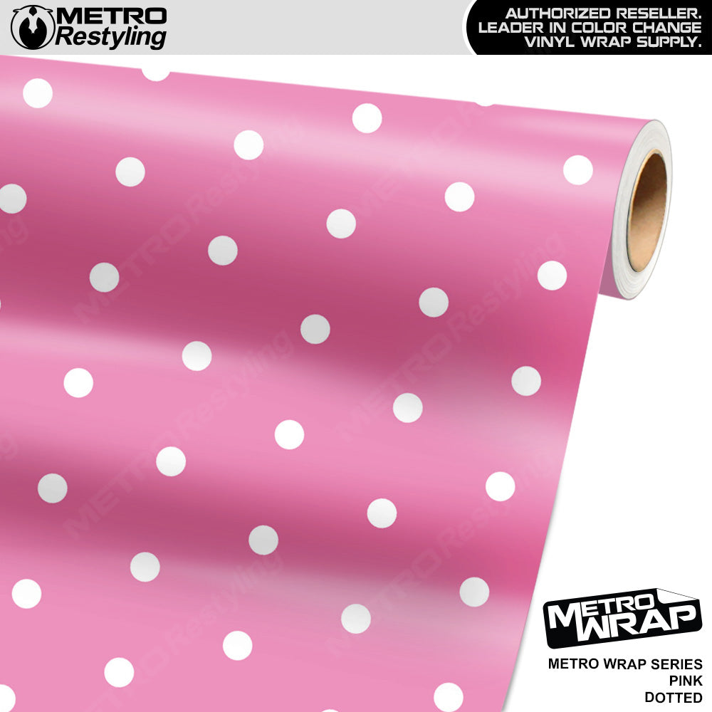 Metro Wrap Dotted Pink Vinyl Film