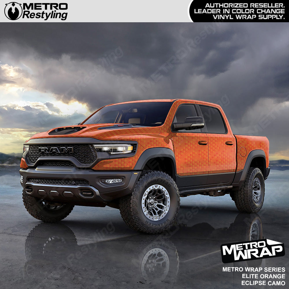 Metro Wrap Eclipse Elite Orange Truck Wrap