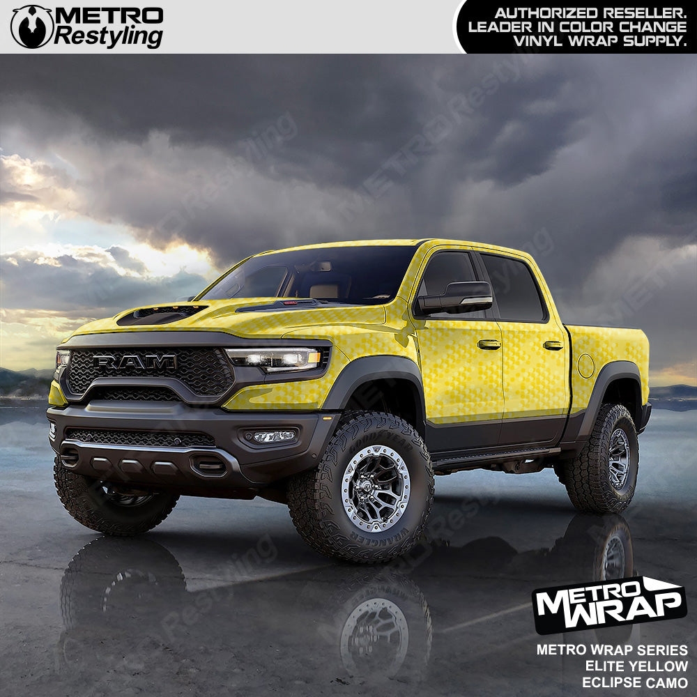 Metro Wrap Eclipse Elite Yellow Truck Wrap