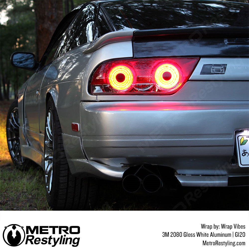 Aluminum White Vinyl Car Wrap