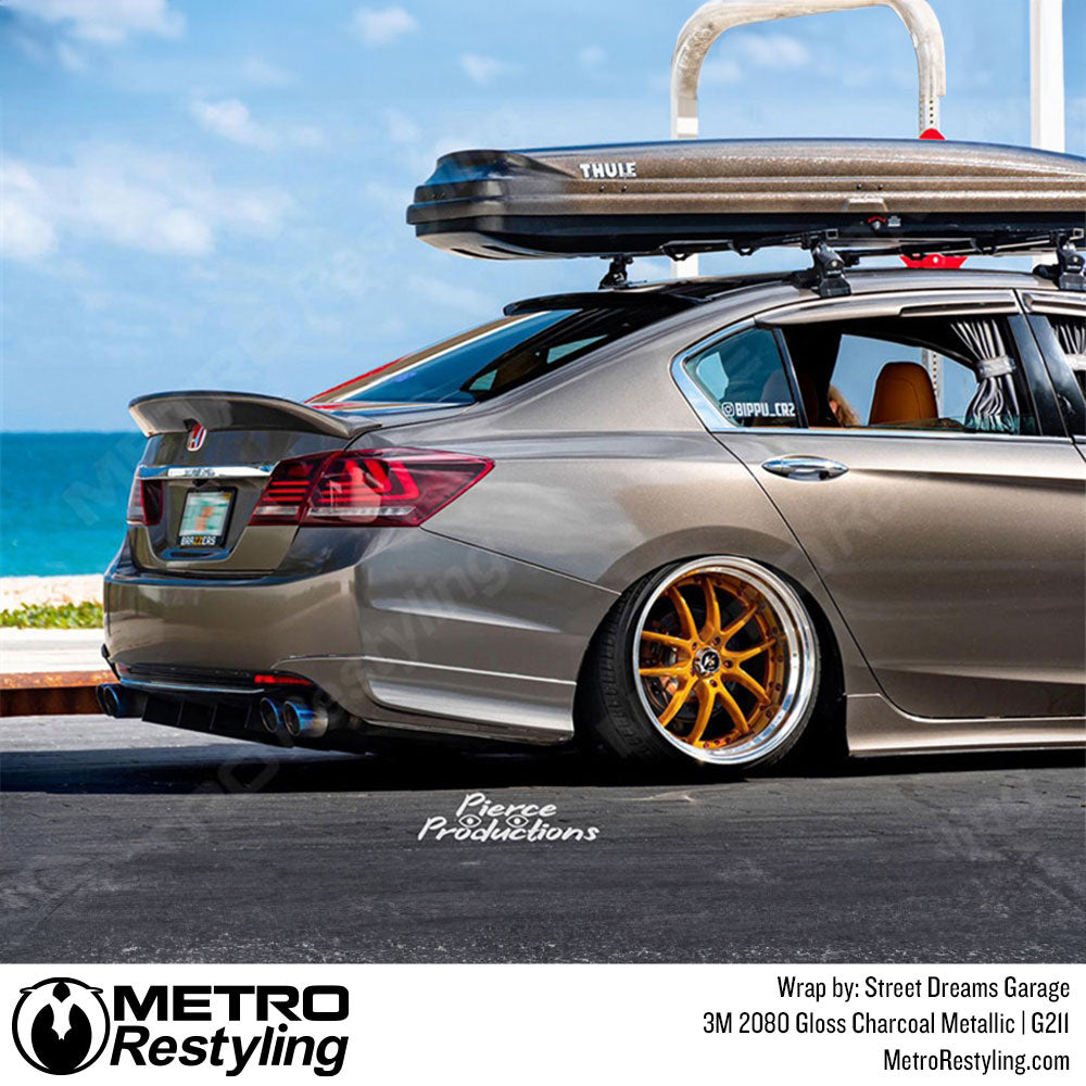 gloss charcoal metallic honda vinyl