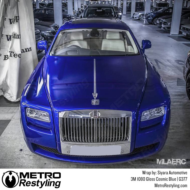 blue rolls Royce wrap