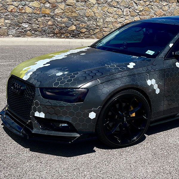 Geometric vinyl car wraps