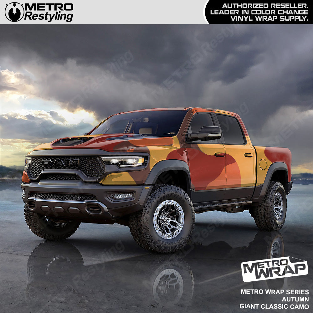 Metro Wrap Giant Classic Autumn Camouflage Vinyl Film