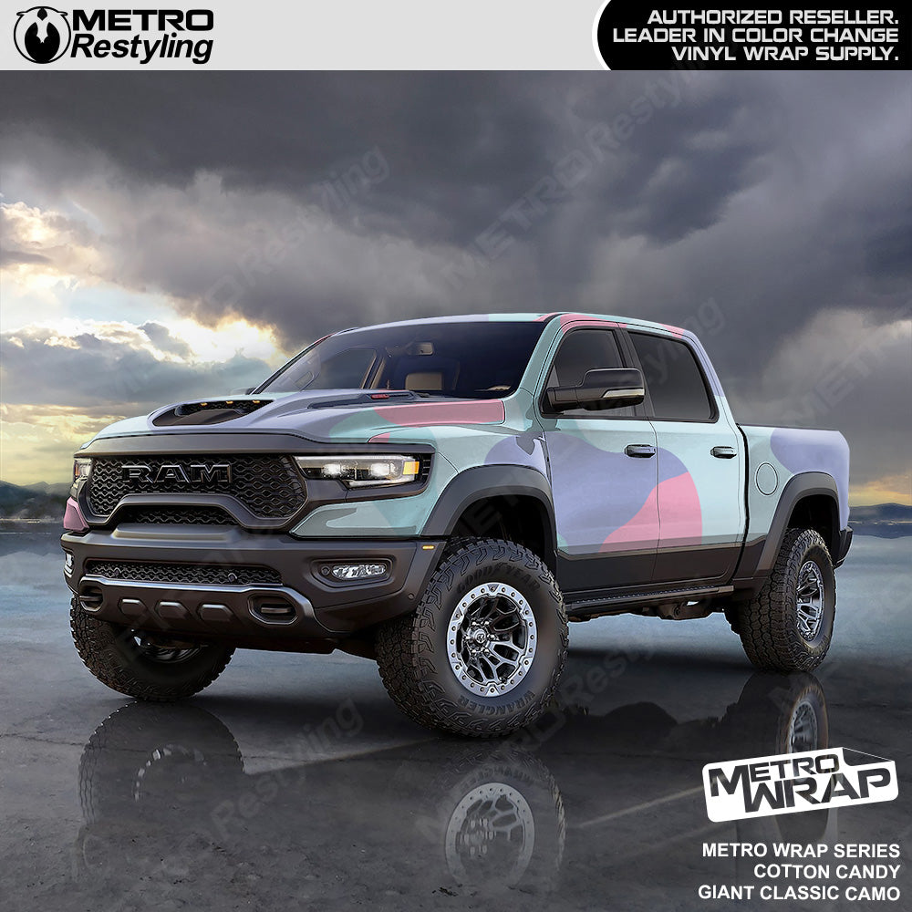 Metro Wrap Giant Classic Cotton Candy Camouflage Vinyl Film