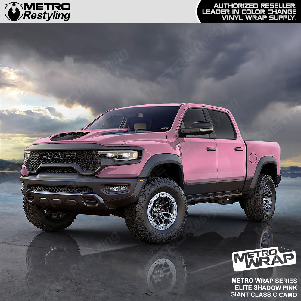 Metro Wrap Giant Classic Elite Shadow Pink Camouflage Vinyl Film