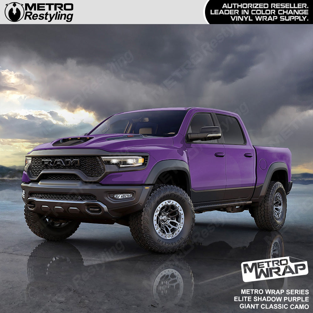 Metro Wrap Giant Classic Elite Shadow Purple Camouflage Vinyl Film