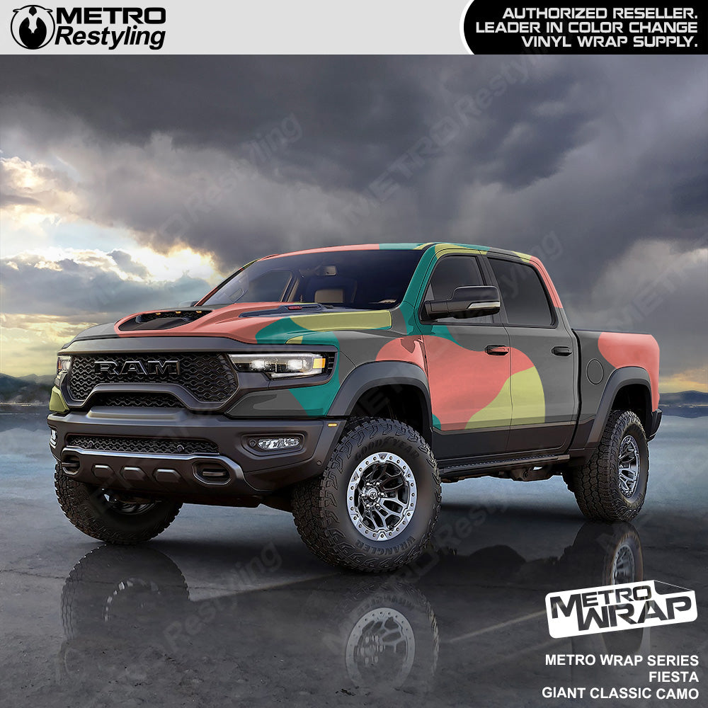 Metro Wrap Giant Classic Fiesta Camouflage Vinyl Film