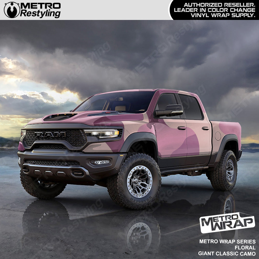 Metro Wrap Giant Classic Floral Camouflage Vinyl Film