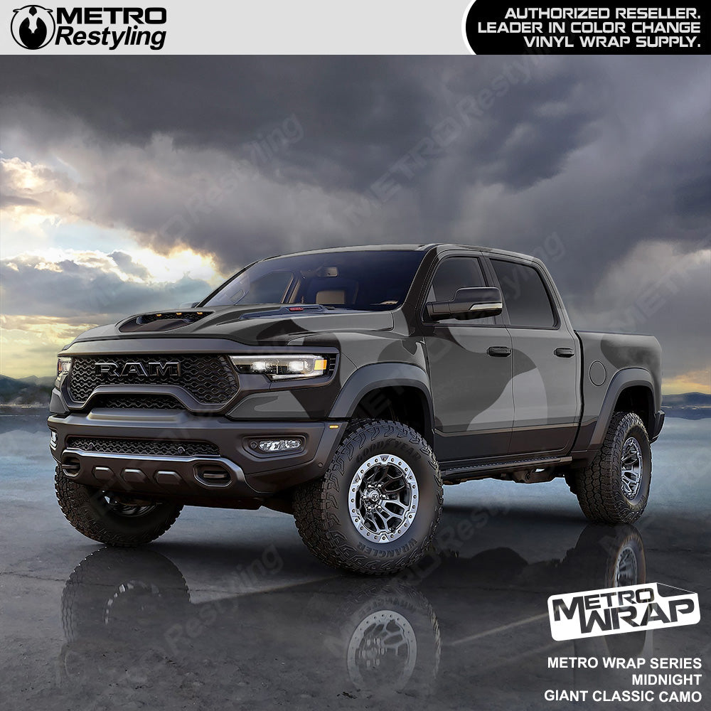 Metro Wrap Giant Classic Midnight Camouflage Vinyl Film