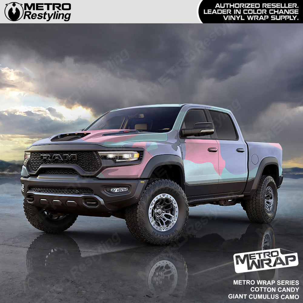 Metro Wrap Giant Cumulus Cotton Candy Camouflage Vinyl Film