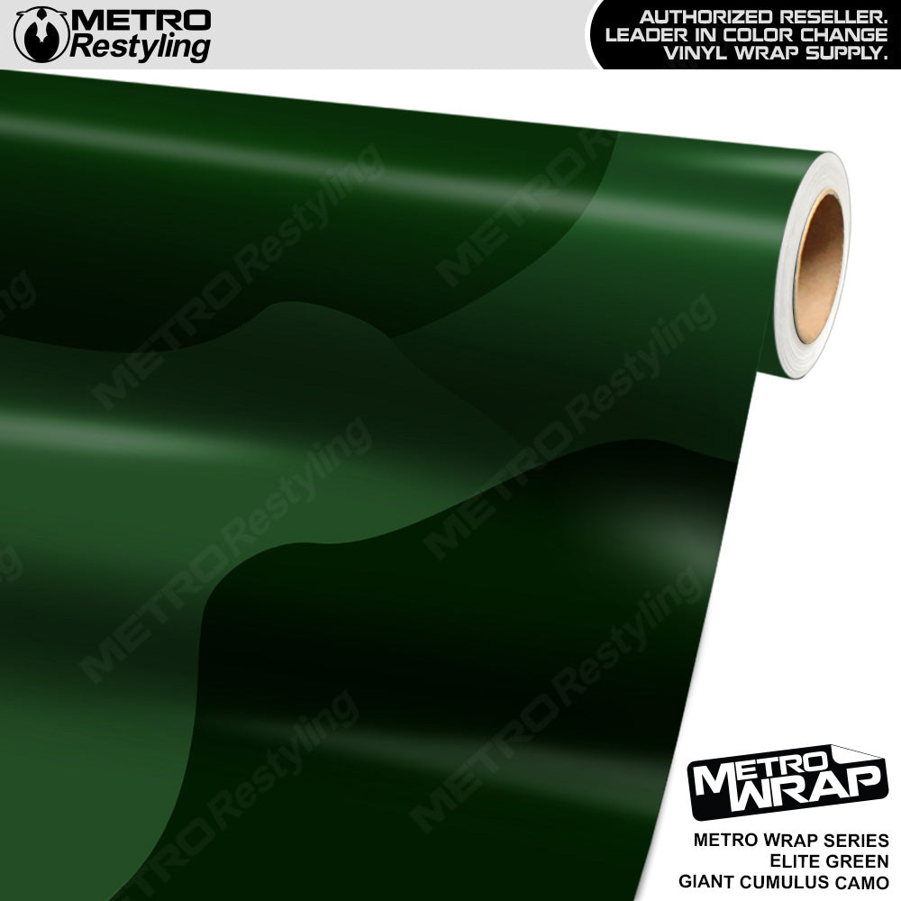Metro Wrap Giant Cumulus Elite Green Camouflage Vinyl Film