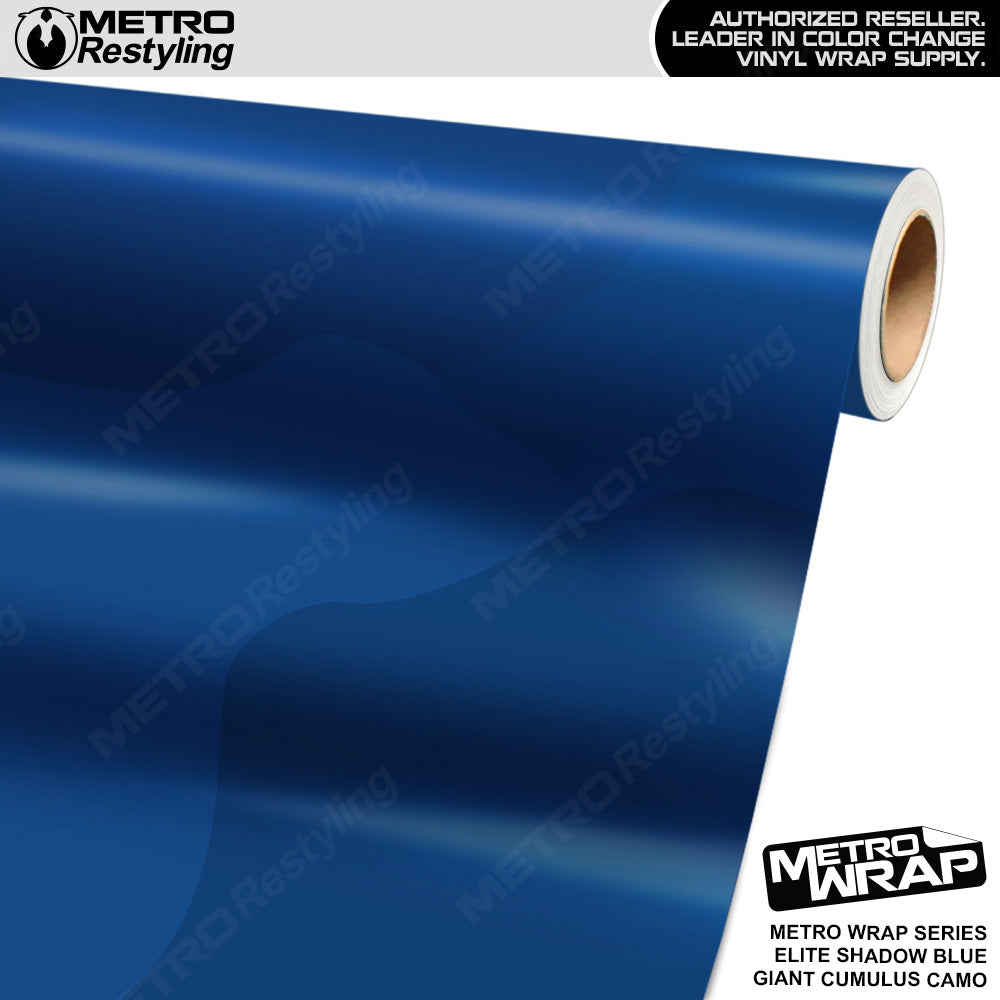 Metro Wrap Giant Cumulus Elite Shadow Blue Camouflage Vinyl Film