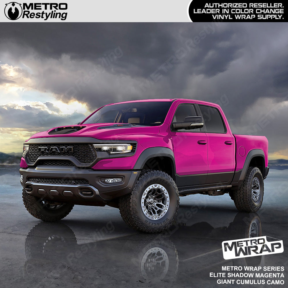 Metro Wrap Giant Cumulus Elite Shadow Magenta Camouflage Vinyl Film