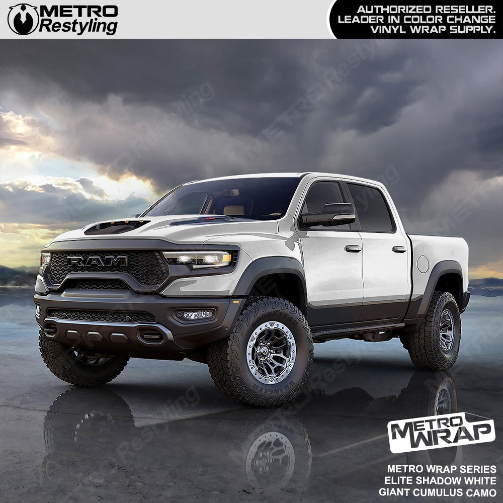 Metro Wrap Giant Cumulus Elite Shadow White Camouflage Vinyl Film