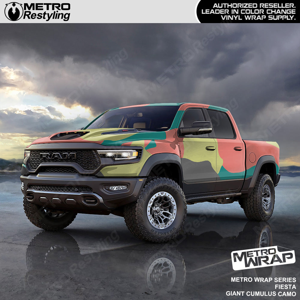 Metro Wrap Giant Cumulus Fiesta Camouflage Vinyl Film