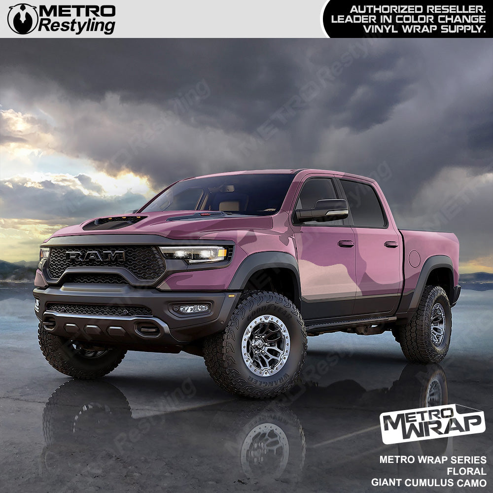 Metro Wrap Giant Cumulus Floral Camouflage Vinyl Film