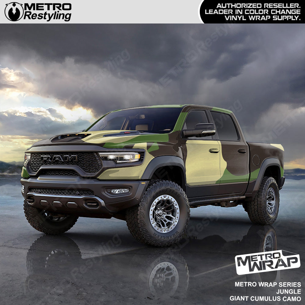 Metro Wrap Giant Cumulus Jungle Camouflage Vinyl Film