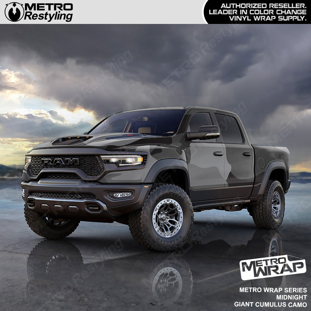 Metro Wrap Giant Cumulus Midnight Camouflage Vinyl Film