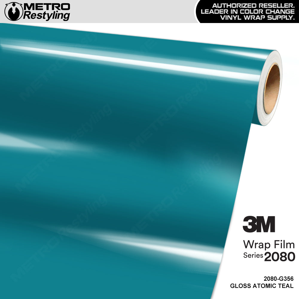 3M 2080 Gloss Atomic Teal Vinyl Wrap | G356