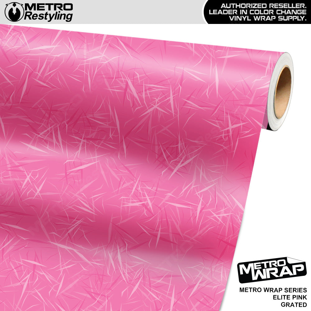 Metro Wrap Grated Elite Pink Vinyl Film