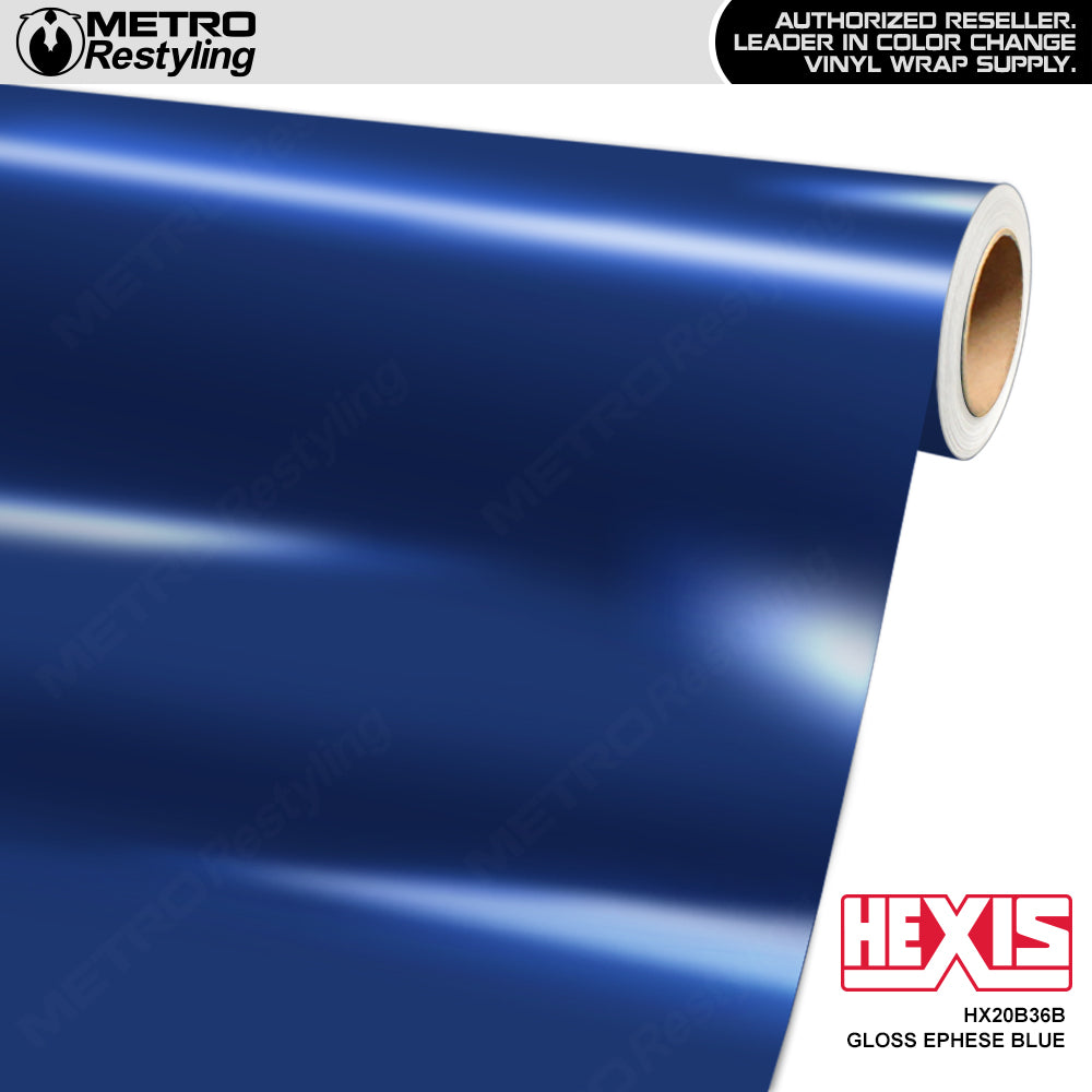 Hexis Gloss Ephese Blue Vinyl Wrap | HX20B36B